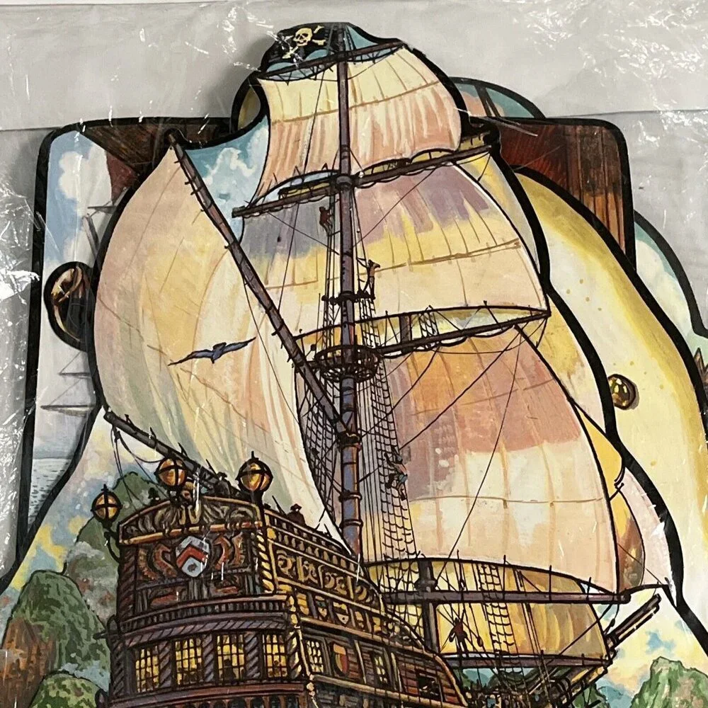 Vintage Pirate Adventures Diecut Cutouts 1996 Beistle 4 Pack Decorations‎ New